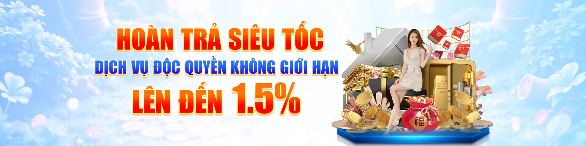 Hoàn trả siêu tốc 1,5% tại trang 99ok